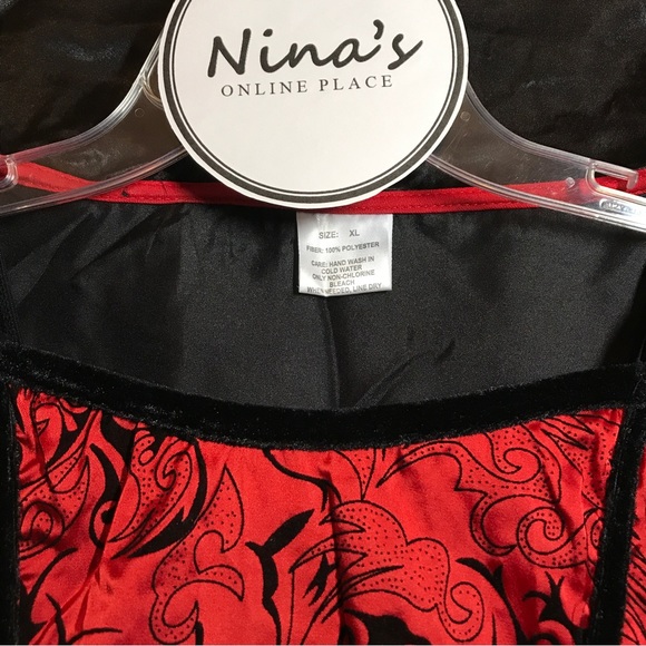 Precious Vampire Girls Halloween Costume Red Size XL - Picture 6 of 7